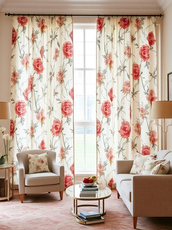 Floral curtains Qatar